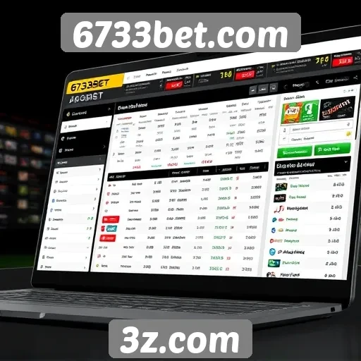 Navegação e usabilidade no site 6733bet.com